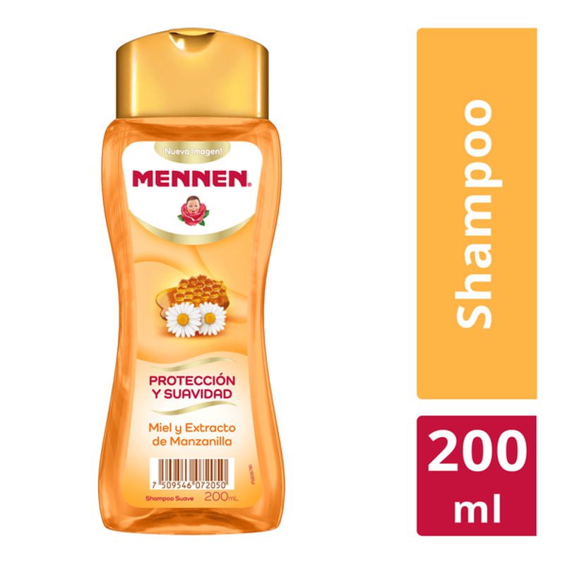 MENNEN BABY SHAMPOO MIEL Y MANZANILLA 200ml/12 | PJ DISTRIBUTORS